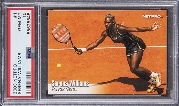 2003 Netpro Serena Williams #1 - PSA Gem Mint 10